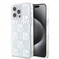 DKNY Šķidrs spīdumu daudzlogo viedtālruņa apvalks iPhone 15 Pro Max - balta