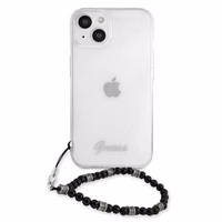 Guess GUHCP13MKPSBK iPhone 13 6.1" Caurspīdīgs cietais apvalks Melnais Pērle