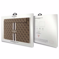 Guess 4G rakstains svītrains 14" klēpjdatora apvalks - brūns