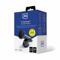 Auto lādētājs-turētājs 3mk Car MagCharger 15W (vējstikls/galda panelis), melns