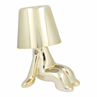 Galda lampa pie gultas GOLD MAN Art Deco sēdoša (versija 6) MLTL