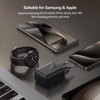 Joyroom JR-TCG13 45W GaN sienas lādētājs Samsung Ultra - melns