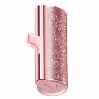 VEGER portatīvais lādētājs 5000 mAh ar iebūvētu savienotāju Type C PD QC3.0 2,4A 12W PlugOn (W0573) violeta