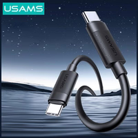 Kabelis USAMS U94 60W USB-C uz USB-C 1m melns