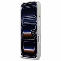 Karl Lagerfeld Croco KL Script Logo MagSafe Maciņš for iPhone 17 Pro - sudraba