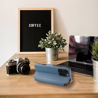 FOLIO Sānu magnētiskais grāmatas apvalks IPHONE 16 PRO zils