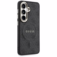 Guess maciņš 4G Embossed Ring MagSafe for Samsung Galaxy S26 melns