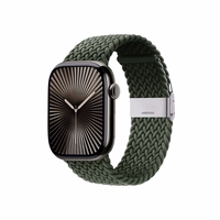 Crong Wave Band – Braided Apple Watch siksniņa 44/45/46/49mm (zaļš)
