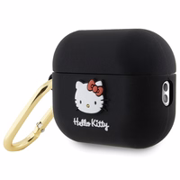 Hello Kitty silikona 3D Kitty galvas apvalks AirPods Pro 2 (2022/2023) - melns