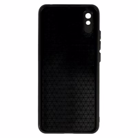 Ādas 3D viedtālruņa apvalks Xiaomi Redmi 9A dizains 2 melns