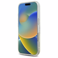Guess IML Heart viedtālruņa apvalks iPhone 16 Pro - caurspīdīgs