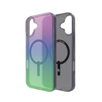 ZAGG Milan Snap viedtālruņa apvalks ar Magnētisko iPhone 16 Plus - zaļa/violeta