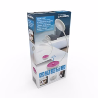 Grundig - Folding LED office lamp 15cm (rozā)
