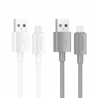 Kabelis USB-A uz Micro USB Hoco 2,4A 1 m X107 pelēks