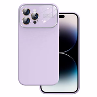 Mīksts silikona objektīva apvalks Iphone 14 Pro Max gaiši violeta