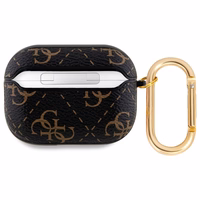 Guess GUAP2PG4GPK AirPods Pro 2 (2022/2023) apvalks melns 4G Hook