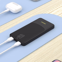 Portatīvais lādētājs Dudao K10 10000mAh 2.4A 2 x USB-A - melna