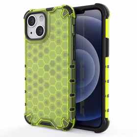 Honeycomb Case bruņu vāks ar TPU buferi iPhone 13 mini zaļš