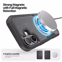 Korpuss Dux Ducis Apple iPhone 17 melns (Trīsstūra raksts)