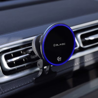 Blavec Car holder BHC-04B Qi2.2 25W magnetic with induction charging to airvent (BHC04B-MAVIB) melns
