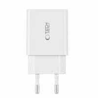 Tech-Protect C35W 2x USB-C PD 35W sienas lādētājs ar USB-C / Lightning kabeli - balts
