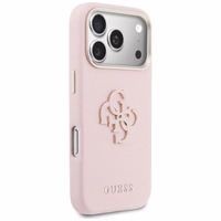 Guess HC PU FW RESIN LOGO PINK korpuss priekš iPhone 17 Pro Max 6,9"