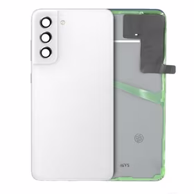 Aizmugurējais vāks saderīgs ar Samsung G990 S21 FE / balts / (ar kameras lēcu) OEM