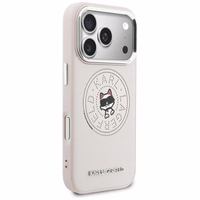 Karl Lagerfeld Point & Choupette Sketch MagSafe Maciņš for iPhone 17 Pro Max - rozā