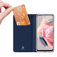 Dux Ducis Skin Pro viedtālruņa apvalks Xiaomi Redmi Note 12 Flip karšu maciņš statīvs zila