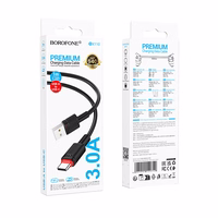 Borofone Kabelis BX110 Beneficio - USB uz Type C - 2,4A 1 metrs melns