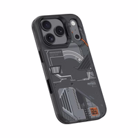 Benks Dinamiskais Magnētiskais Mecha viedtālruņa apvalks (D069) Iphone 17 Pro melns (Kameras vadības poga)