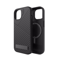 ZAGG Denali Snap KS MagSafe viedtālruņa apvalks ar statīvu iPhone 15 / 14 / 13 - Melns