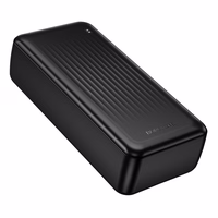 Borofone portatīvais lādētājs 30000mAh BJ80B Clever - 2xUSB + Type C - QC 3.0 22,5W PD 20W melna