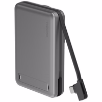 Bezvadu portatīvais lādētājs Energea MagPac Pro Plus 10000mAh Qi2 Magsafe pelēks