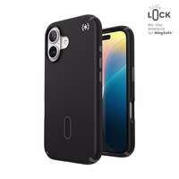 Speck Presidio2 Pro ClickLock & MagSafe - iPhone 16 maciņš (melns / Slate pelēks / balts)