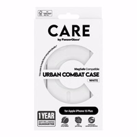 CARE by PanzerGlass Urban Combat Magnētiskais viedtālruņa apvalks iPhone 15 Plus - balts