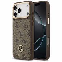 Guess 4G Strass Logo magnētiskais viedtālruņa apvalks iPhone 17 Pro Max - brūns