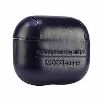 Audi ādas vāciņš ar lielu logotipu AirPods 3 - melns