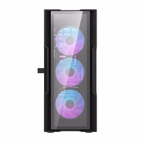 Darkflash DK431 stikla datora korpuss (melns) + 4 RGB ventilatories