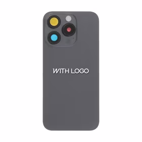 Aizmugurējais vāks saderīgs ar iPhone 15 Pro Max / Melns Titāns / (pilns pārklājums) / OEM