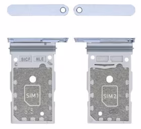 SIM card holder Samsung S931 S25/S936 S25 Plus Dual Icy zils original (service pack)