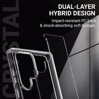 Crong Crystal Shield Cover - Samsung Galaxy S25+ maciņš (caurspīdīgs)