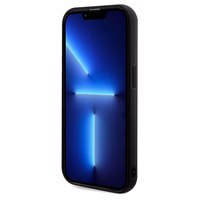 Guess Sequin Script Metal viedtālruņa apvalks iPhone 14 Pro - melns