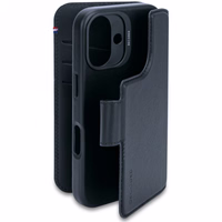 Decoded ādas noņemamais maciņa vāciņš ar MagSafe un maku iPhone 16 – zils