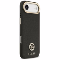 Guess Graudains Strass Logotips Magnētiskais viedtālruņa apvalks iPhone Air - melns
