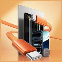 Kabelis USAMS U96 60W USB-C uz USB-C 1.2m oranžs