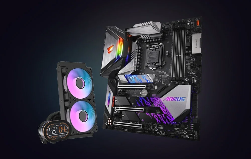 Ūdens dzesētājs ar apgaismojumu uz melna fona