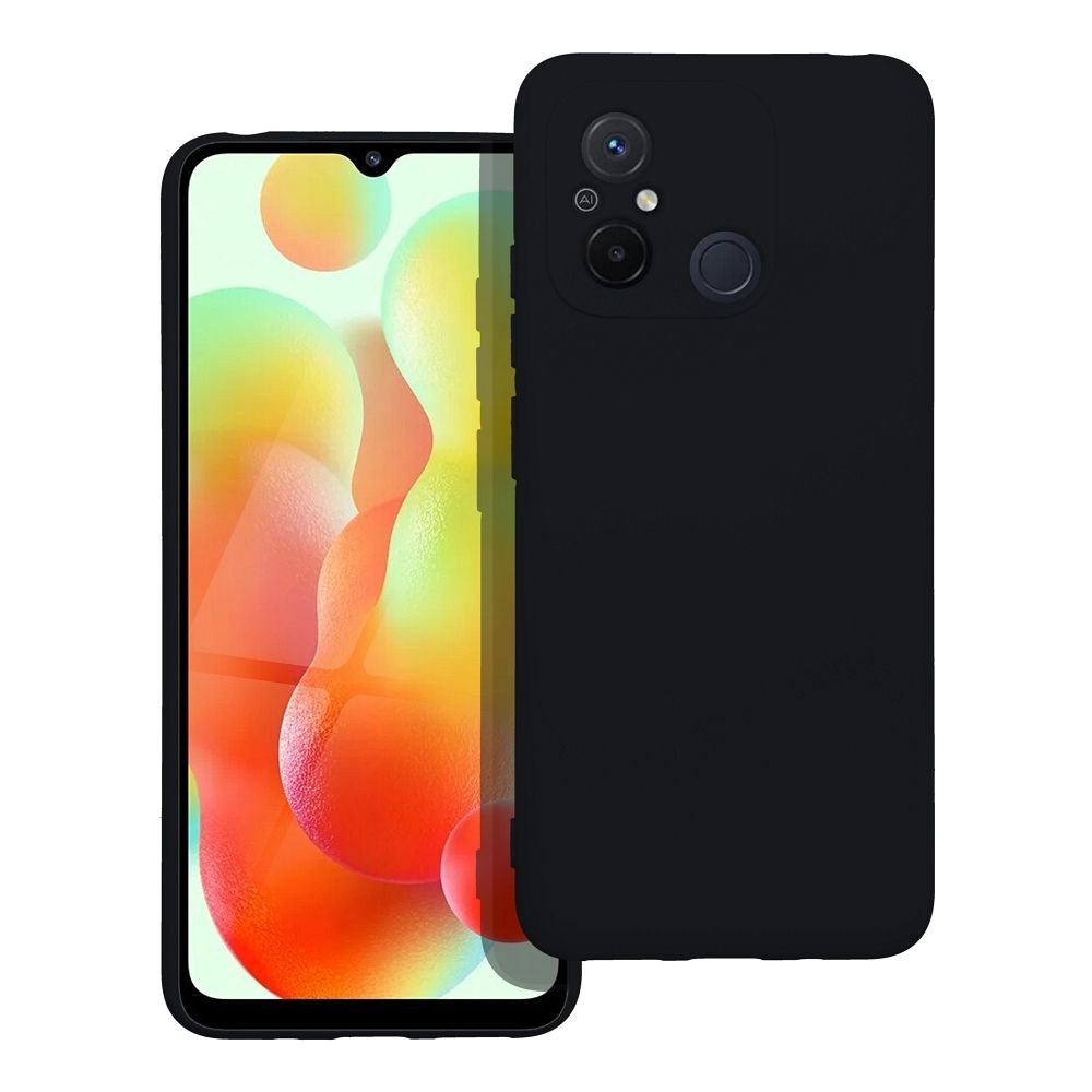 Silikona viedtālruņa apvalks XIAOMI Redmi 12C melns