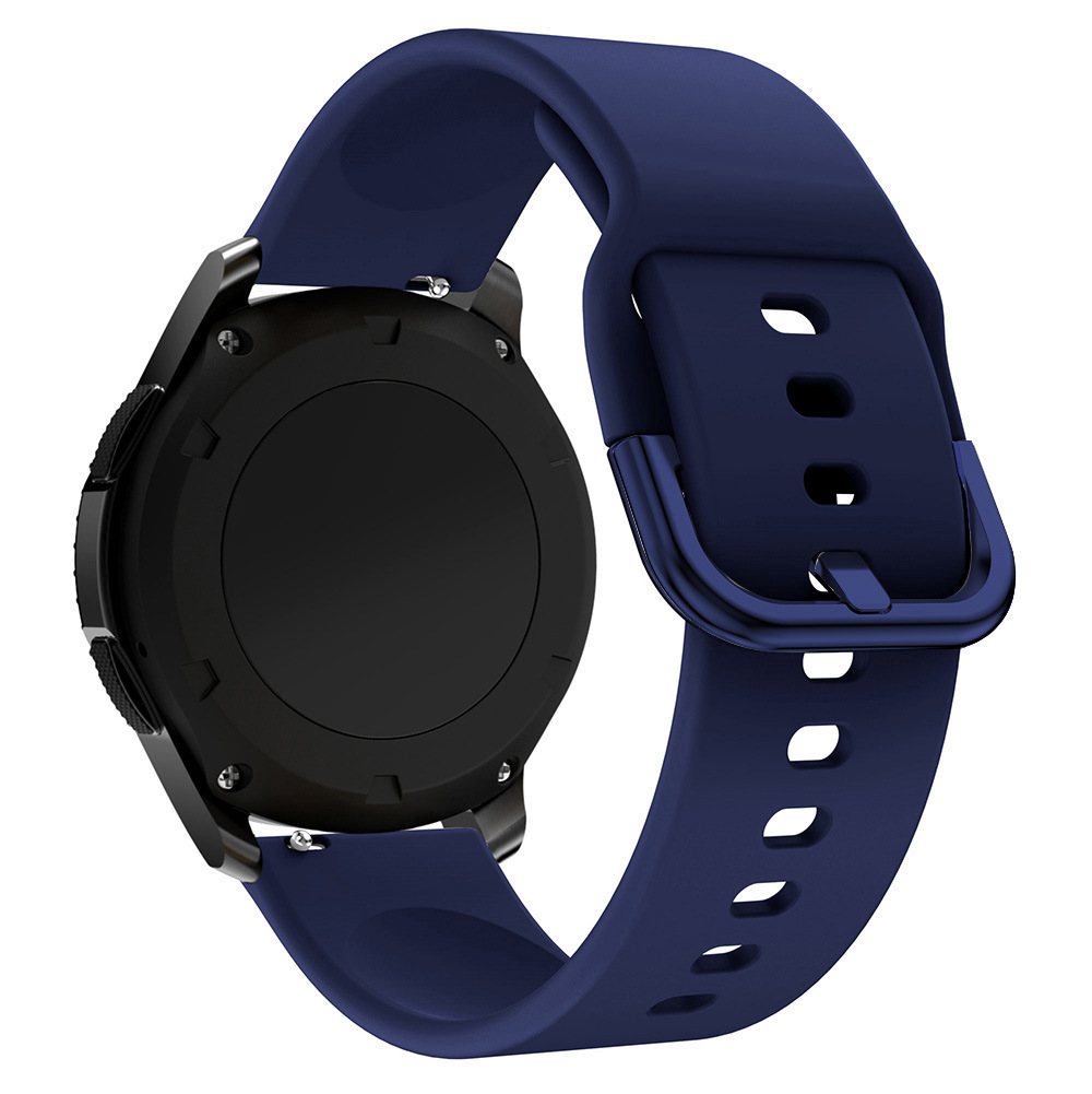 Silikona siksniņa TYS Samsung Galaxy Watch 40 / 41 / 42 / 43 / 44 mm - tumši zils