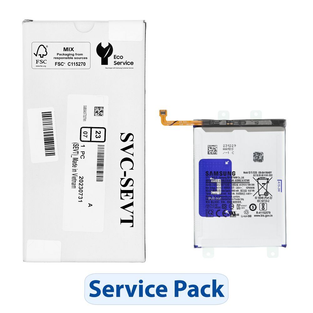 ServicePack baterija paredzēta SAMSUNG A15 A155F / A156B GH82-33639A